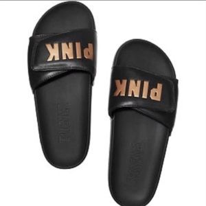 NWT Victoria’s Secret pink slides sz medium